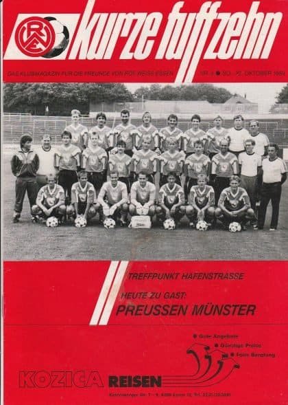 Rot-Weiss Essen v Preussen Münster  22-Oct-1989