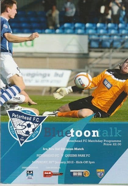 Peterhead v Queen's Park 26-Jan-2012