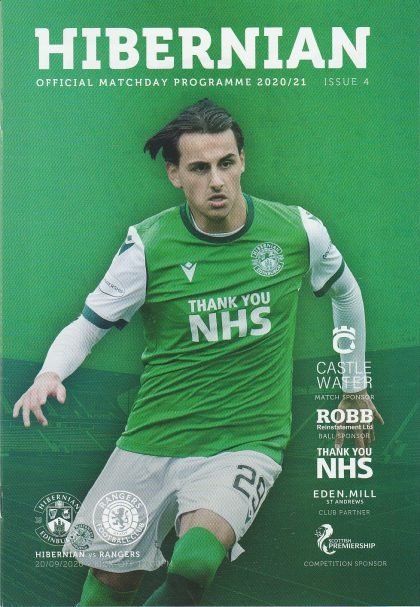 Hibernian v Glasgow Rangers 20-Sep-2020