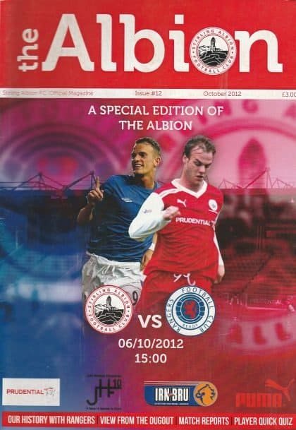Stirling Albion v Glasgow Rangers 06-Oct-2012