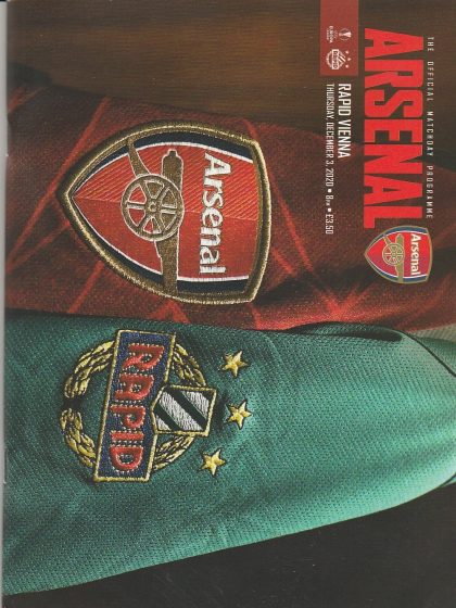 Arsenal v Rapid Vienna  03-Dec-2020