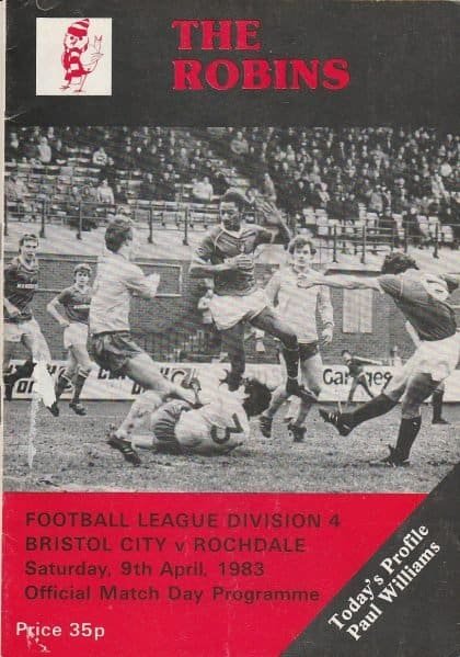 Bristol City v Rochdale 09-Apr-1983