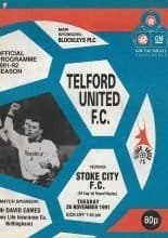 Telford United v Stoke City   26-Nov-1991