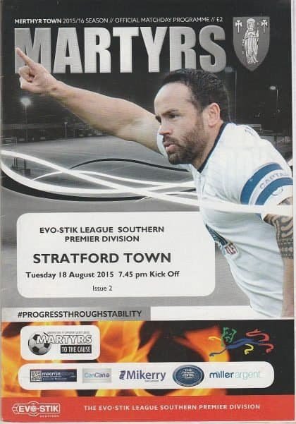 Merthyr Town v Stratford Town 18-Aug-2015