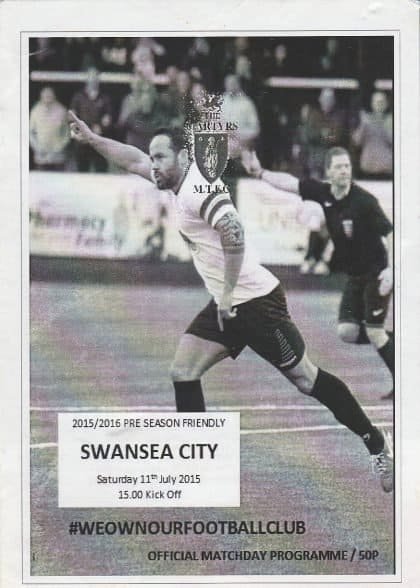 Merthyr Town v Swansea City 11-Jul-2015