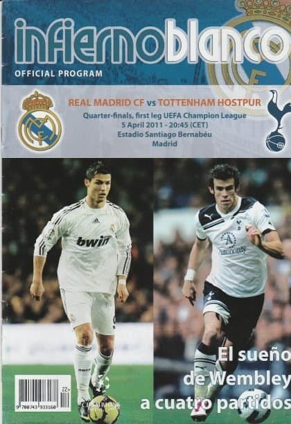 Tottenham Hotspur v Real Madrid  05-Apr-2011