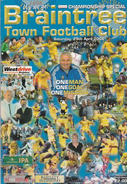 Braintree Town v Walton & Hersham  29-Apr-2006