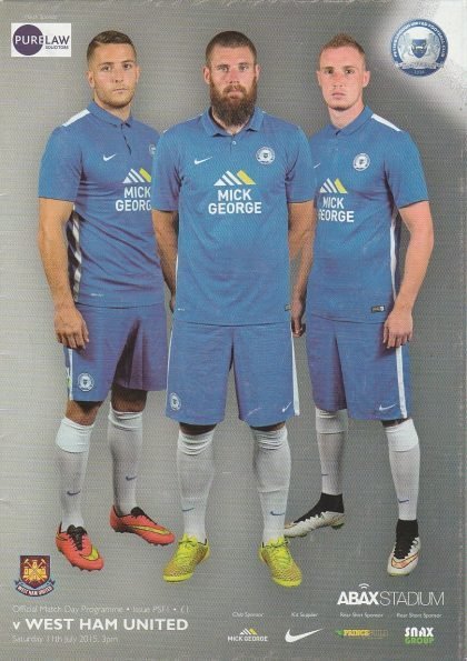 Peterborough United v West Ham United 11-Jul-2015