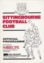 Sittingbourne v West Ham United   05-Aug-1989