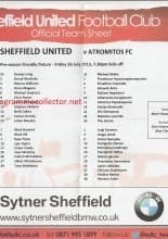 Sheffield United v Atromitos  26-Jul-2013