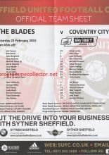 Sheffield United v Coventry City  21-Feb-2015