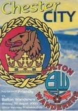 Chester City v Bolton Wanderers 07-Aug-2000