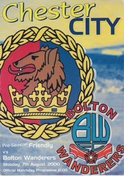 Chester City v Bolton Wanderers 07-Aug-2000