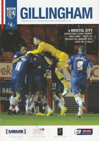 Gillingham v Bristol City 06-Jan-2015