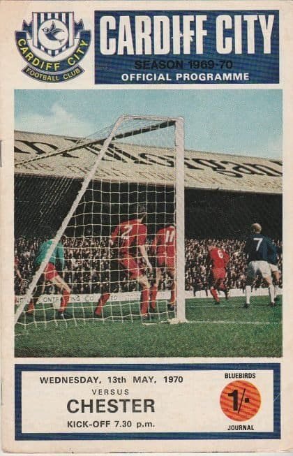 Cardiff City v Chester 13-May-1970