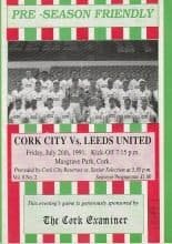 Cork City v Leeds United  26-Jul-1991