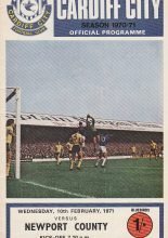 Cardiff City v Newport County 10-Feb-1971