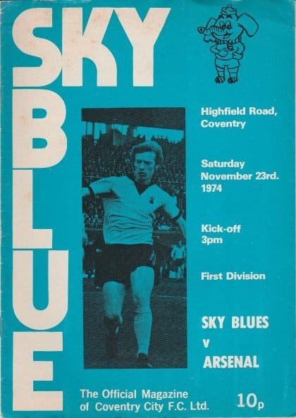 Coventry City v Arsenal 23-Nov-1974
