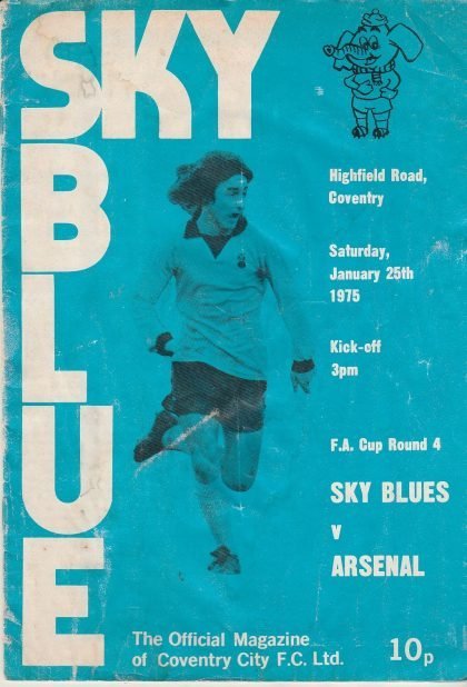 Coventry City v Arsenal 25-Jan-1975