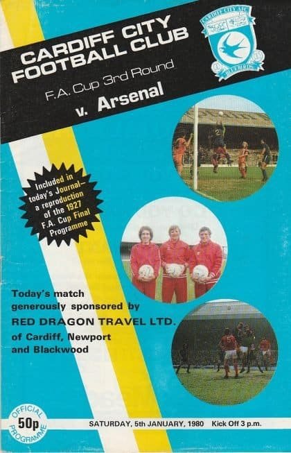 Cardiff City v Arsenal 05-Jan-1980