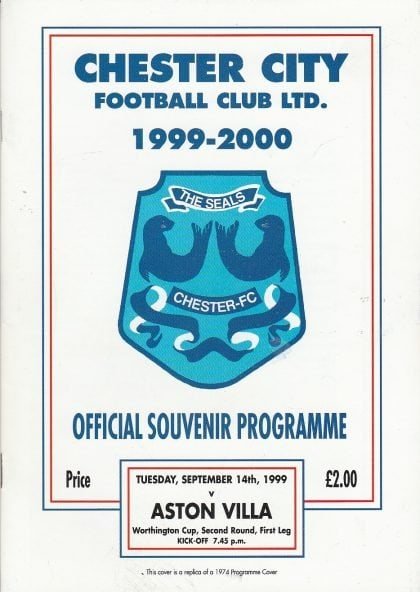 Chester City v Aston Villa 14-Sep-1999