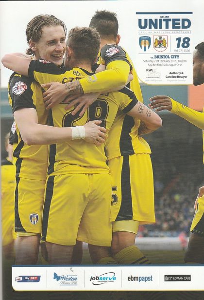 Colchester United v Bristol City 21-Feb-2015