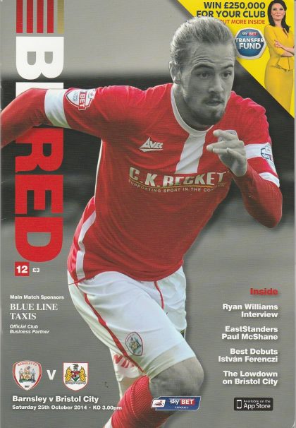 Barnsley v Bristol City 25-Oct-2014