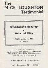 Chelmsford City v Bristol City  30-Apr-1976