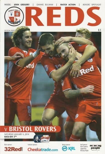 Crawley Town v Bristol Rovers  04-Jan-2014