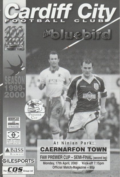 Cardiff City v Caernarfon Town 17-Apr-2000