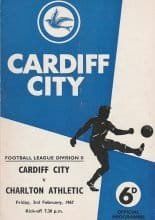 Cardiff City v Charlton Athletic 03-Feb-1967