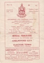 Chelmsford City v Clacton Town 04-Oct-1958