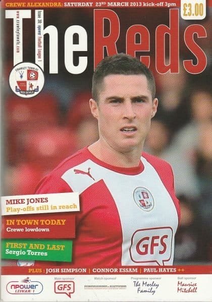 Crawley Town v Crewe Alexandra  23-Mar-2013