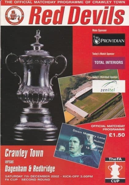 Crawley Town v Dagenham & Redbridge   07-Dec-2002
