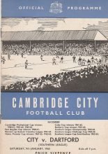 Cambridge City v Dartford 09-Jan-1965
