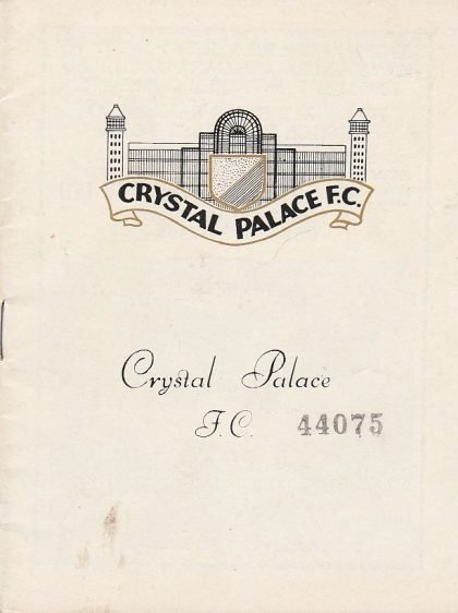 Crystal Palace v Derby County 17-Sep-1966