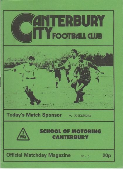 Canterbury City v Folkestone  13-Sep-1986