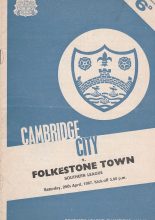 Cambridge City v Folkestone Town  29-Apr-1967