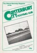 Canterbury City v Folkestone  07-Nov-1987