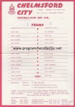Chelmsford City v Fulham 12-Aug-1982