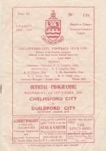 Chelmsford City v Guildford City 03-Sep-1958