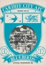 Cardiff City v Hereford United 19-Apr-1982