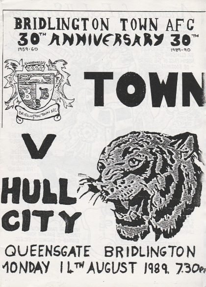Bridlington Town v Hull City 14-Aug-1989