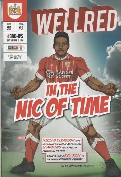 Bristol City v Ipswich Town  17-Mar-2018