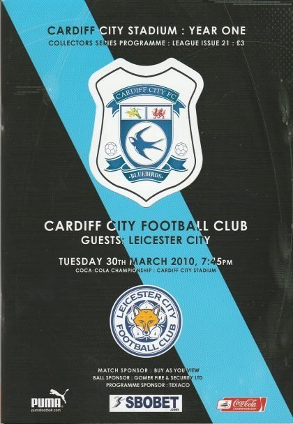 Cardiff City v Leicester City 30-Mar-2010
