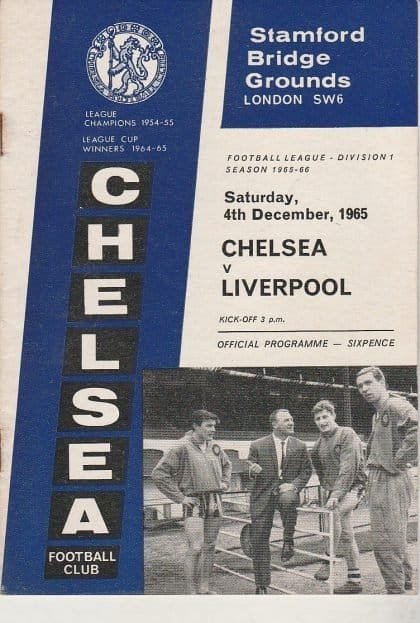 Chelsea v Liverpool  04-Dec-1965