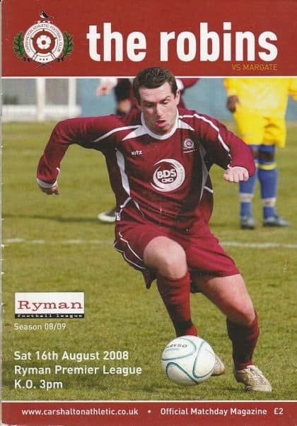 Carshalton Athletic v Margate  16-Aug-2008