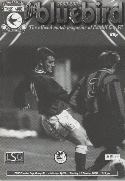 Cardiff City v Merthyr Tydfil   10-Oct-2000
