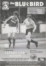 Cardiff City v Merthyr Tydfil   21-Apr-1998