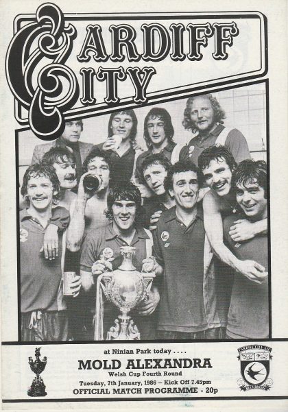 Cardiff City v Mold Alexandra  07-Jan-1986